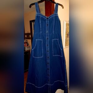 Denim Blue Button-Down Dress